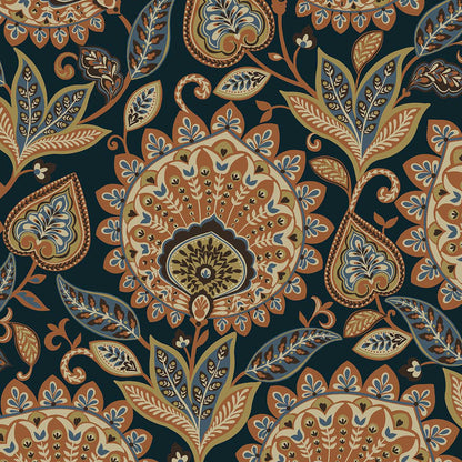 Carta da parati "Sheffield Blu/Marrone" - WALLQUEST | MULBERRY TREE