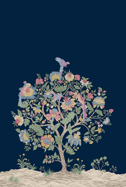Wallpaper - "Citrus Grove Mural - Blush" | WALLQUEST - DAISY BENNETT