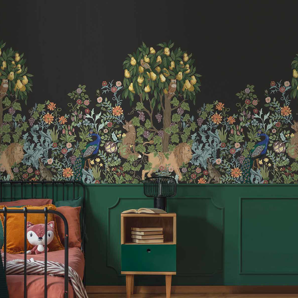 Tapete - „Zitrushain Wandbild - Blassrosa“ | WALLQUEST - DAISY BENNETT