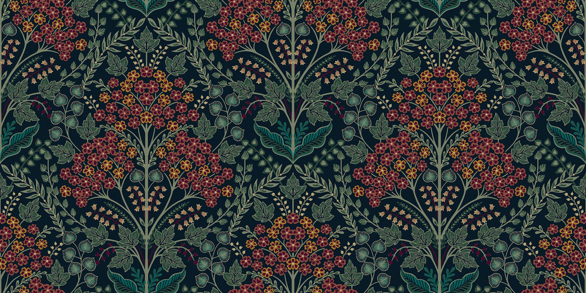Wallpaper - "Citrus Grove Mural - Blush" | WALLQUEST - DAISY BENNETT