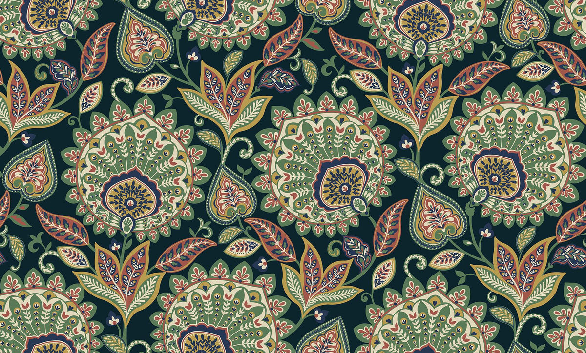 Tapete - „Zitrushain Wandbild - Blassrosa“ | WALLQUEST - DAISY BENNETT