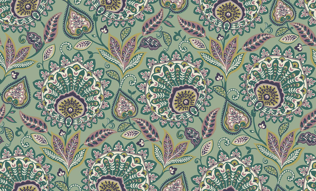 Tapete - „Zitrushain Wandbild - Blassrosa“ | WALLQUEST - DAISY BENNETT