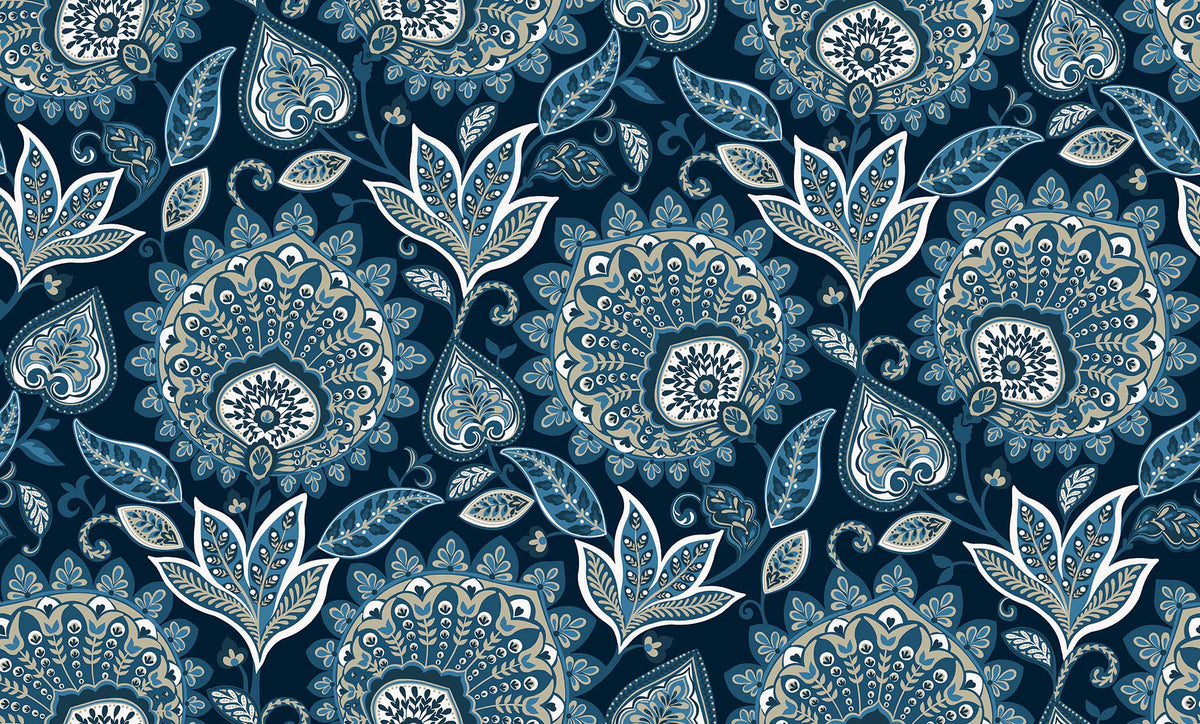 Tapete - „Zitrushain Wandbild - Blassrosa“ | WALLQUEST - DAISY BENNETT