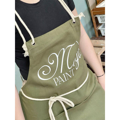 Grembiule Magic Paint Corda - Verde Olivia