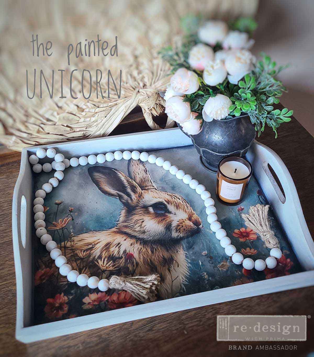 Carta da Découpage Fiber Pack - Garden Bunny Tales 3 fogli A3