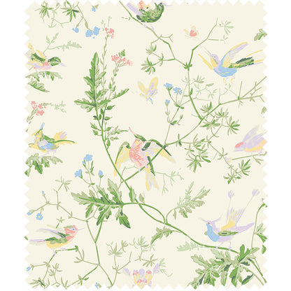 TESSUTO "Hummingbirds 100% Silk Bright Multi" - The Contemporary - Cole & Son