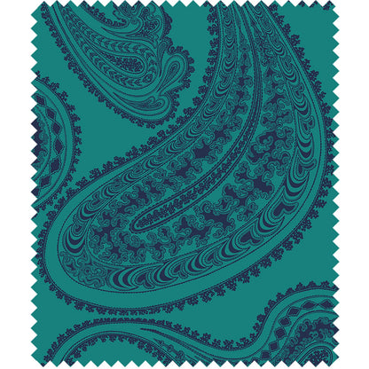 TESSUTO "Rajapur Velvet Ink on Petrol" - The Contemporary - Cole & Son