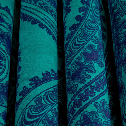 TESSUTO "Rajapur Velvet Ink on Petrol" - The Contemporary - Cole & Son
