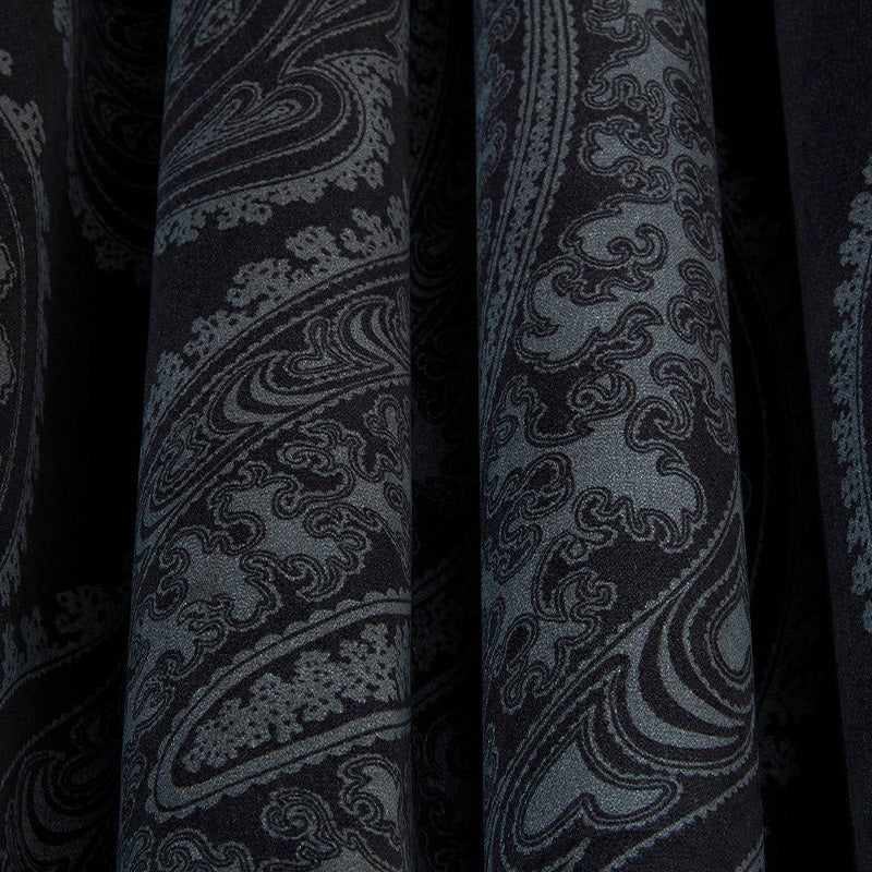 TESSUTO "Rajapur Velvet Charcoal on Black" - The Contemporary - Cole & Son
