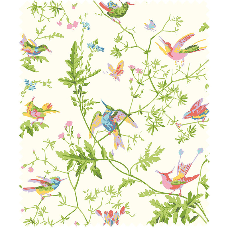 TESSUTO "Hummingbirds Periwinkle" - Selection of Hummingbirds - Cole & Son