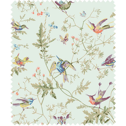 TESSUTO "Hummingbirds Cotton Duck Egg" - The Contemporary - Cole & Son