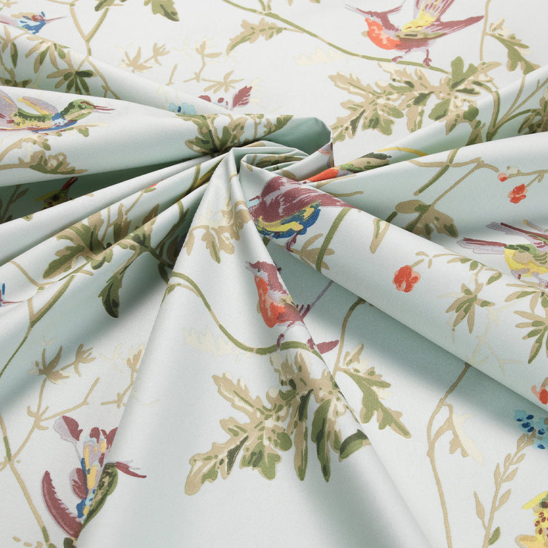TESSUTO "Hummingbirds Cotton Duck Egg" - The Contemporary - Cole & Son
