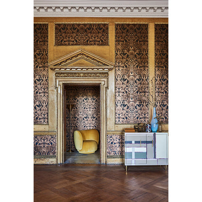 TESSUTO "Colour Box Velvet Ochre" - The Contemporary - Cole & Son