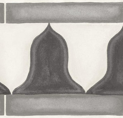 Carta da Parati "MARTYN LAWRENCE BULLARD" Zellige Border grigio | COLE & SON