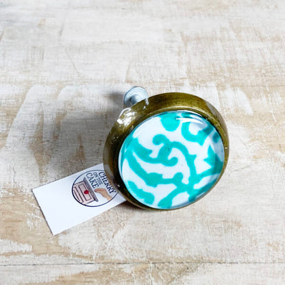 Pomello in Ferro e Vetro "Santorini"