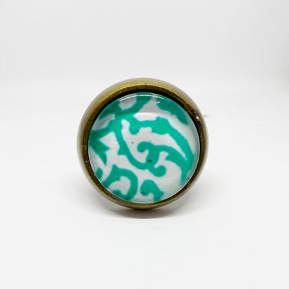 Pomello in Ferro e Vetro "Santorini"