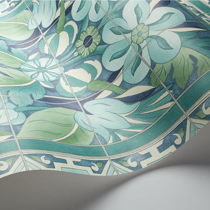 Papel pintado “Triana verde” | COLE & SON