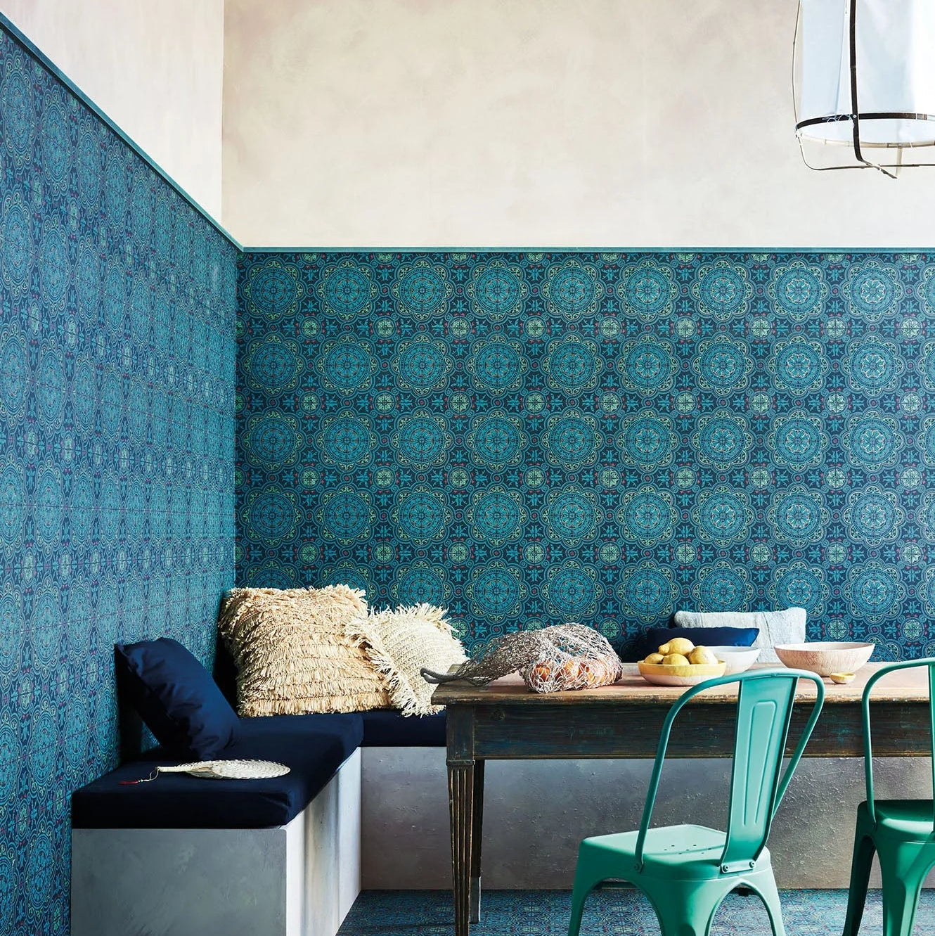 Tapete „Piccadilly Sevilla Blau“ | COLE & SON