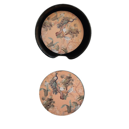 Sottobicchieri tondi 11,5 cm - "Pavoni"