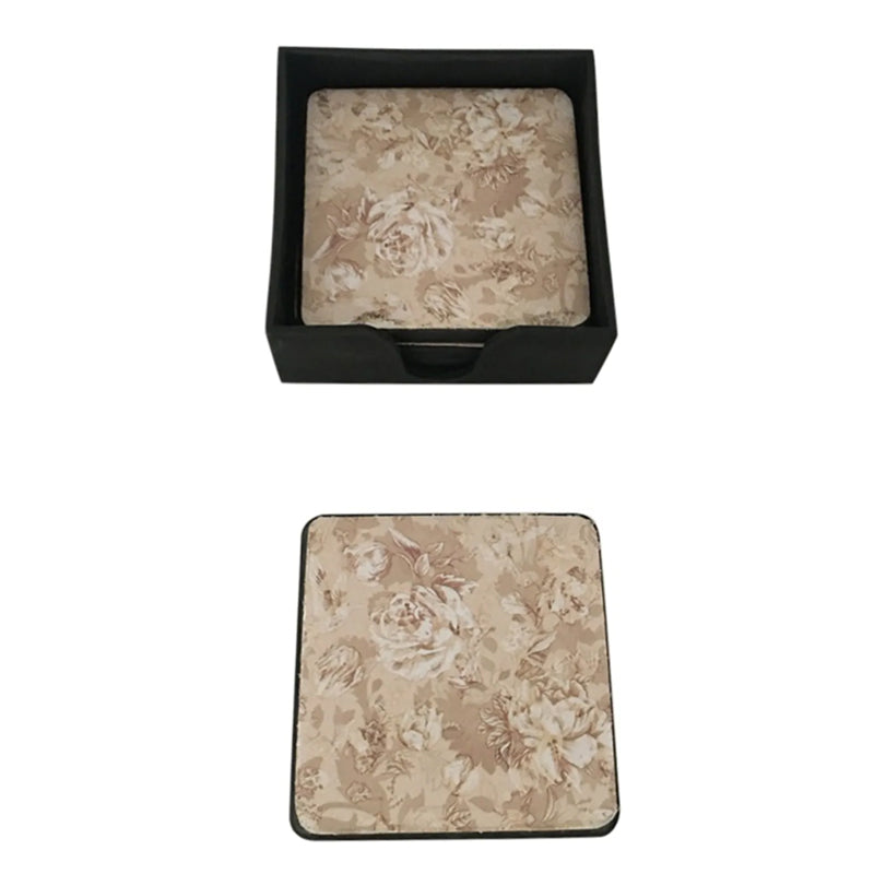 Sottobicchieri quadrati 11 cm - "Fiori"