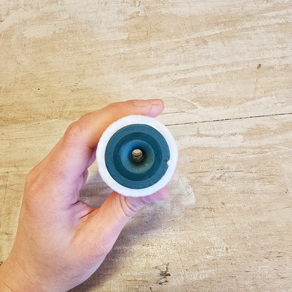 Ricarica Rullo Grande "Ce l'ho Lungo" In Microfibra Bianca 14mm