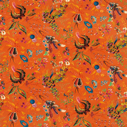 TESSUTO "WONDERLAND FLORAL AMBER/LAPIS/RUBY" - HARLEQUIN