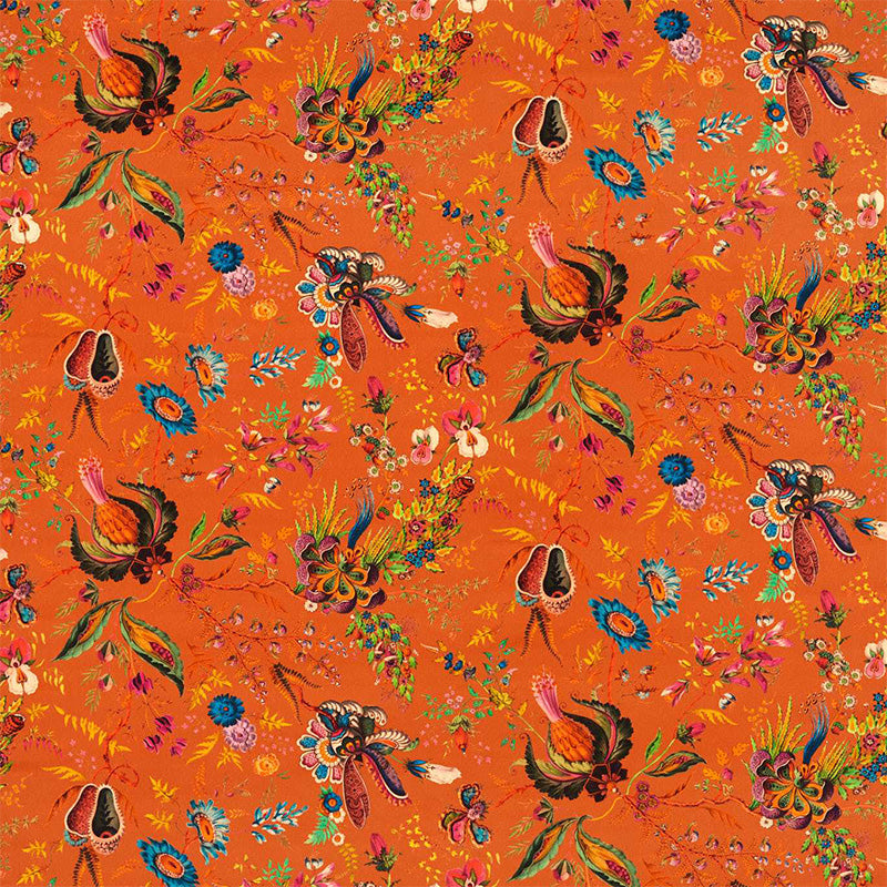 TESSUTO "WONDERLAND FLORAL AMBER/LAPIS/RUBY" - HARLEQUIN