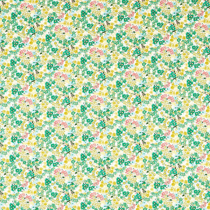 TESSUTO "WILDFLOWER MEADOW ROSE/EMERALD/PERIDOT" - HARLEQUIN