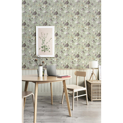 Carta da parati "Mures Vert" a metraggio o rotolo