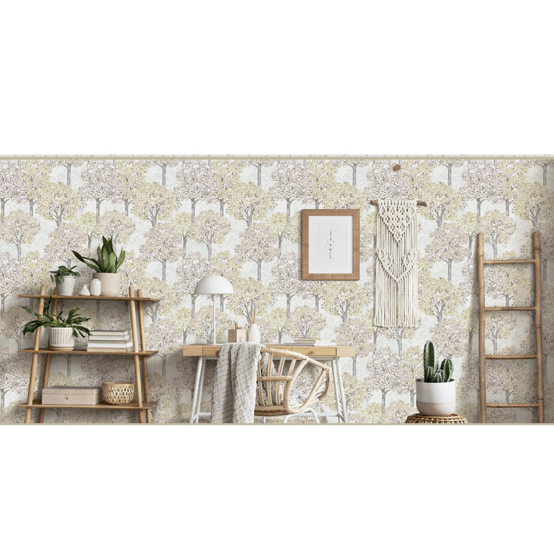 Carta da parati "Boschetto Bianco" a metraggio o rotolo