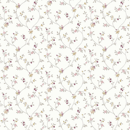 Carta da parati "Flower Défilé Rosé" a metraggio o rotolo