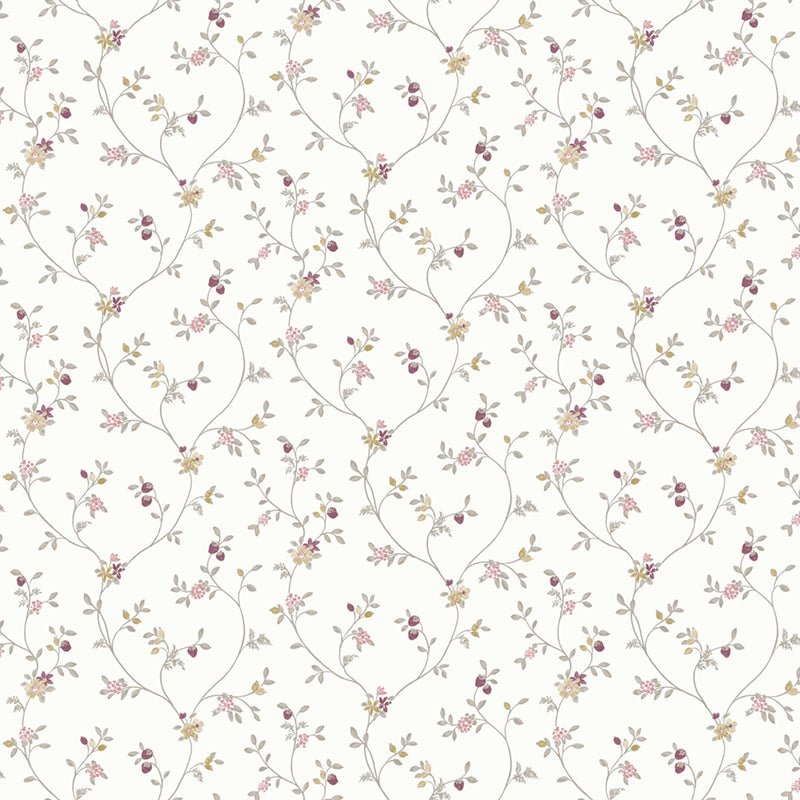 Carta da parati "Flower Défilé Rosé" a metraggio o rotolo