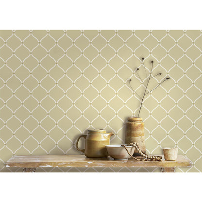Carta da parati "Ulivo Trapuntato Beige" a metraggio o rotolo