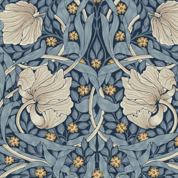 Carta da Parati "Pimpernel Blue" Morris at home