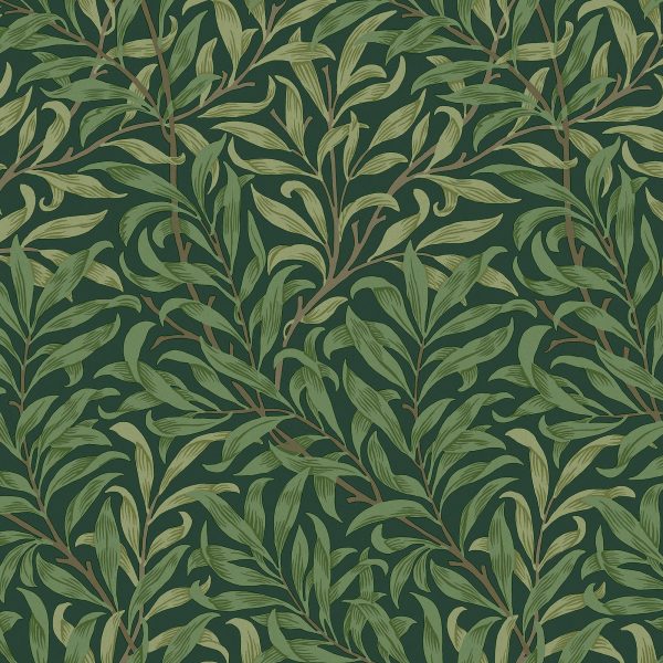 Carta da parati "Willow Bough Deep Green" - Morris at home