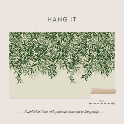 Carta da parati "Willow Bough Mural verde" - Morris at home