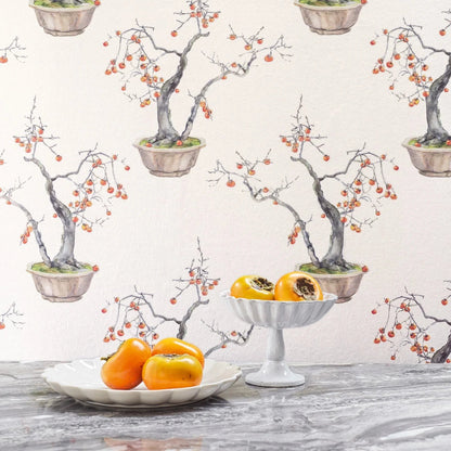 Carta da parati "Kaki Persimmon beige" - YOKU | COLE&SON