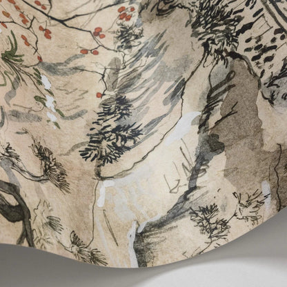 Carta da parati "Japanese Chinoiserie - color beige" - YOKU | COLE&SON