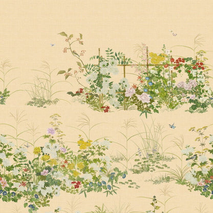Carta da parati "Scenic Flora Luxury base beige caldo" - YOKU | COLE&SON