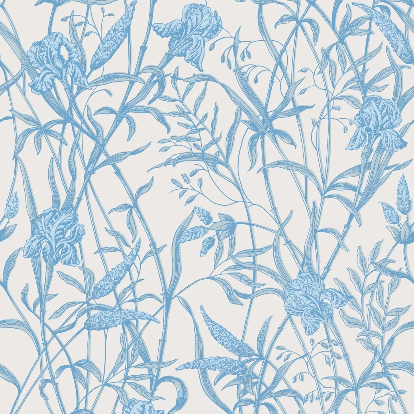 Papel pintado "HIERBA ADHESIVA ACUAMARINA" | HARLEQUIN