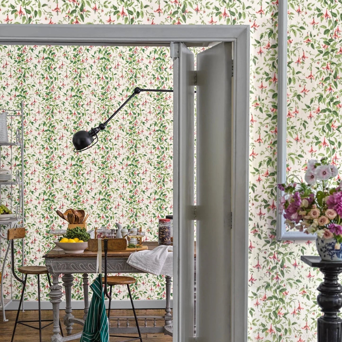Papel pintado "HIERBA ADHESIVA ACUAMARINA" | HARLEQUIN