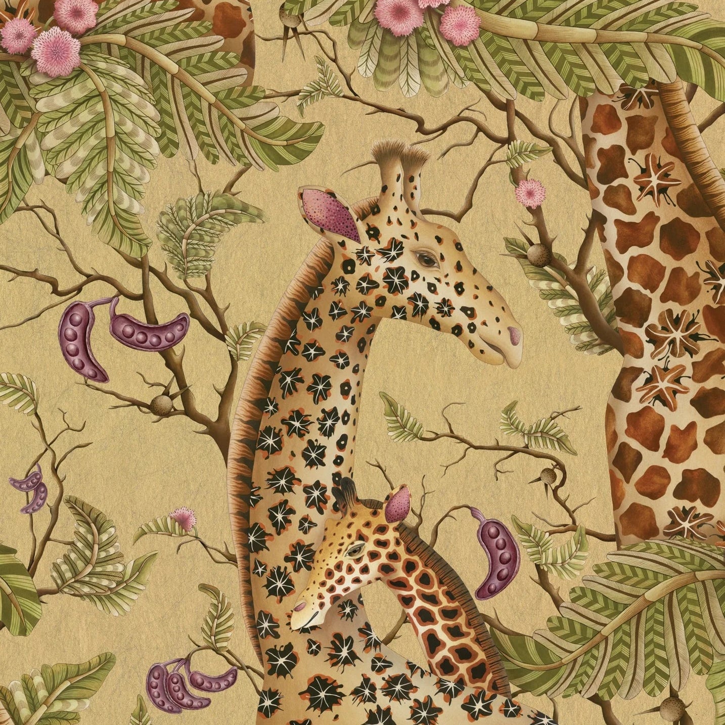 Papier peint « HERBE ADHÉSIVE AQUAMARINE » | HARLEQUIN