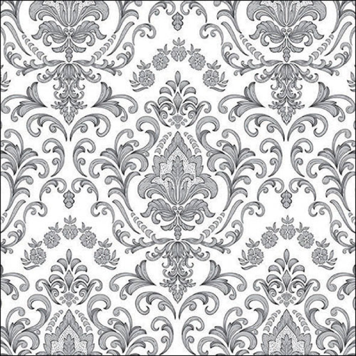 Tovaglioli Napkin 33 Baroque ornament silver FSC Mix