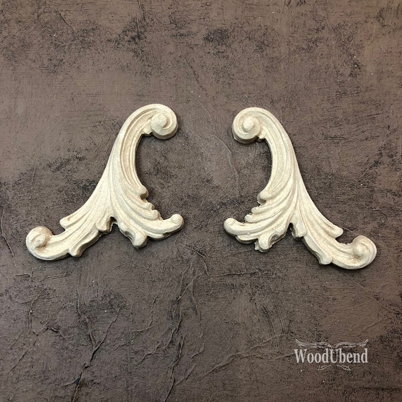 Coppia di Fregi Decorativi "Liberty", WoodUbend