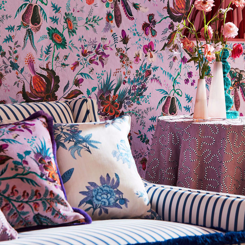 TESSUTO "RIBBON STRIPE LAPIS" - HARLEQUIN