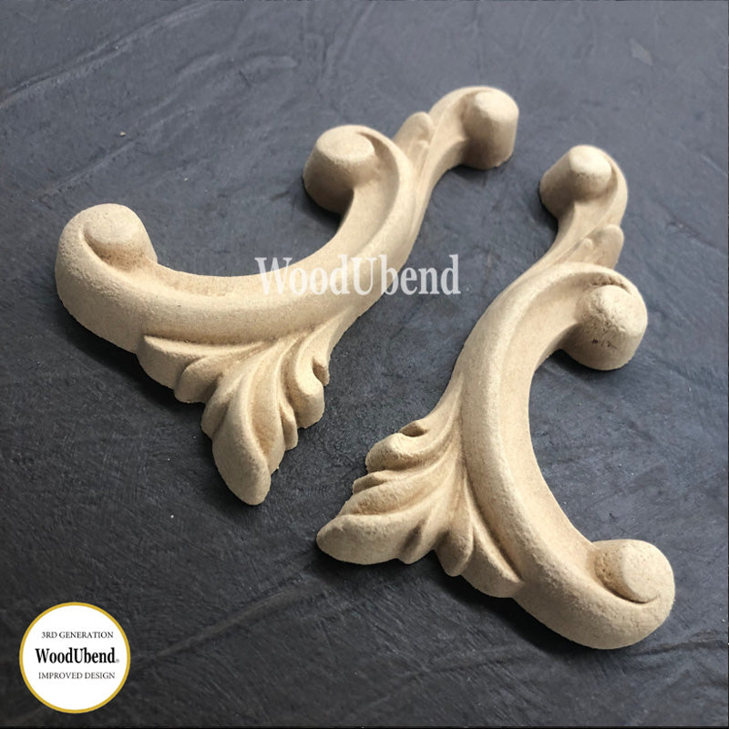 Coppia di Fregi Decorativi “Atena Small”, WoodUbend
