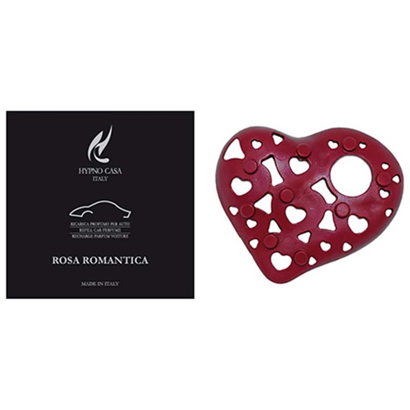 Ricarica Profumatore per Auto "Rosa Romantica -Cuore Luxury", Hypno Car