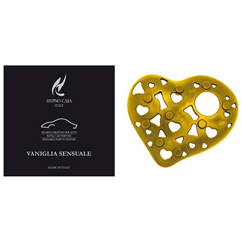Ricarica Profumatore per Auto "Vaniglia Sensuale -Cuore Luxury", Hypno Car