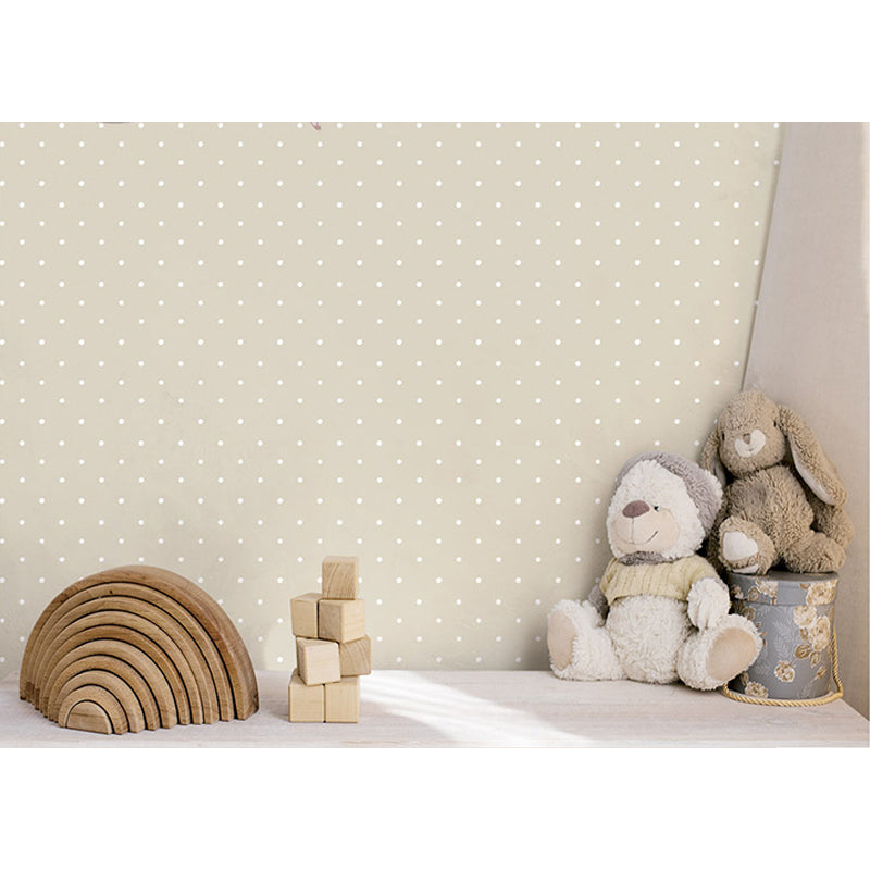 Carta da parati "Happy Pois Grey" a metraggio o rotolo