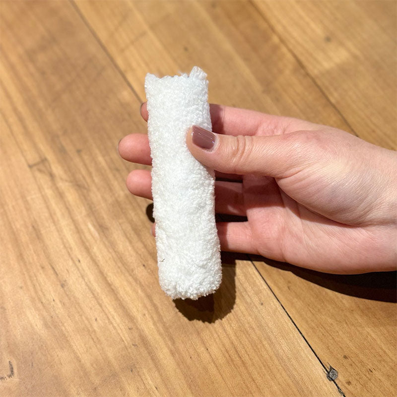 Ricarica Rullo Piccolo "Ce l'ho Medio" In Microfibra Bianca 9mm